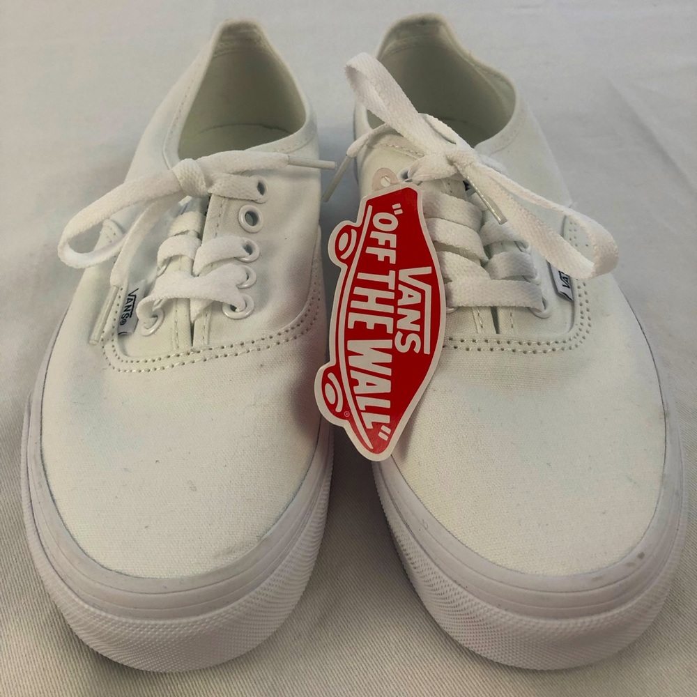 Vans white shoes